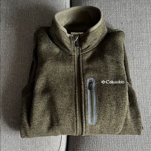 Columbia Olive Green Fleece Jacket